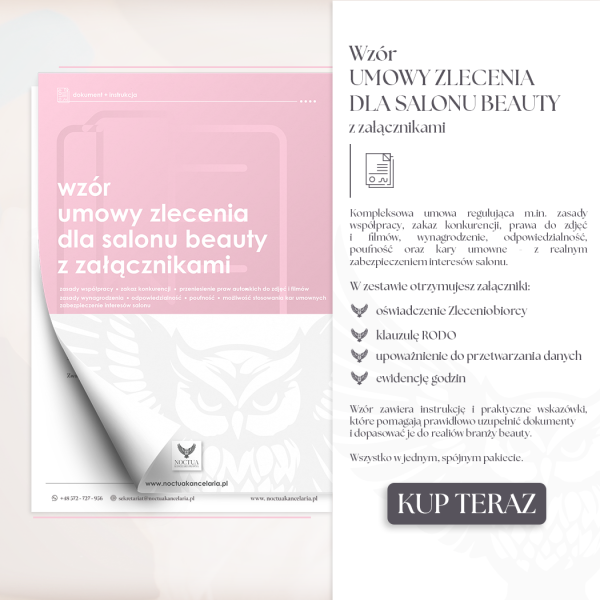 Okładka - Wzór Umowy Zlecenia dla salonu beauty z załącznikami .png